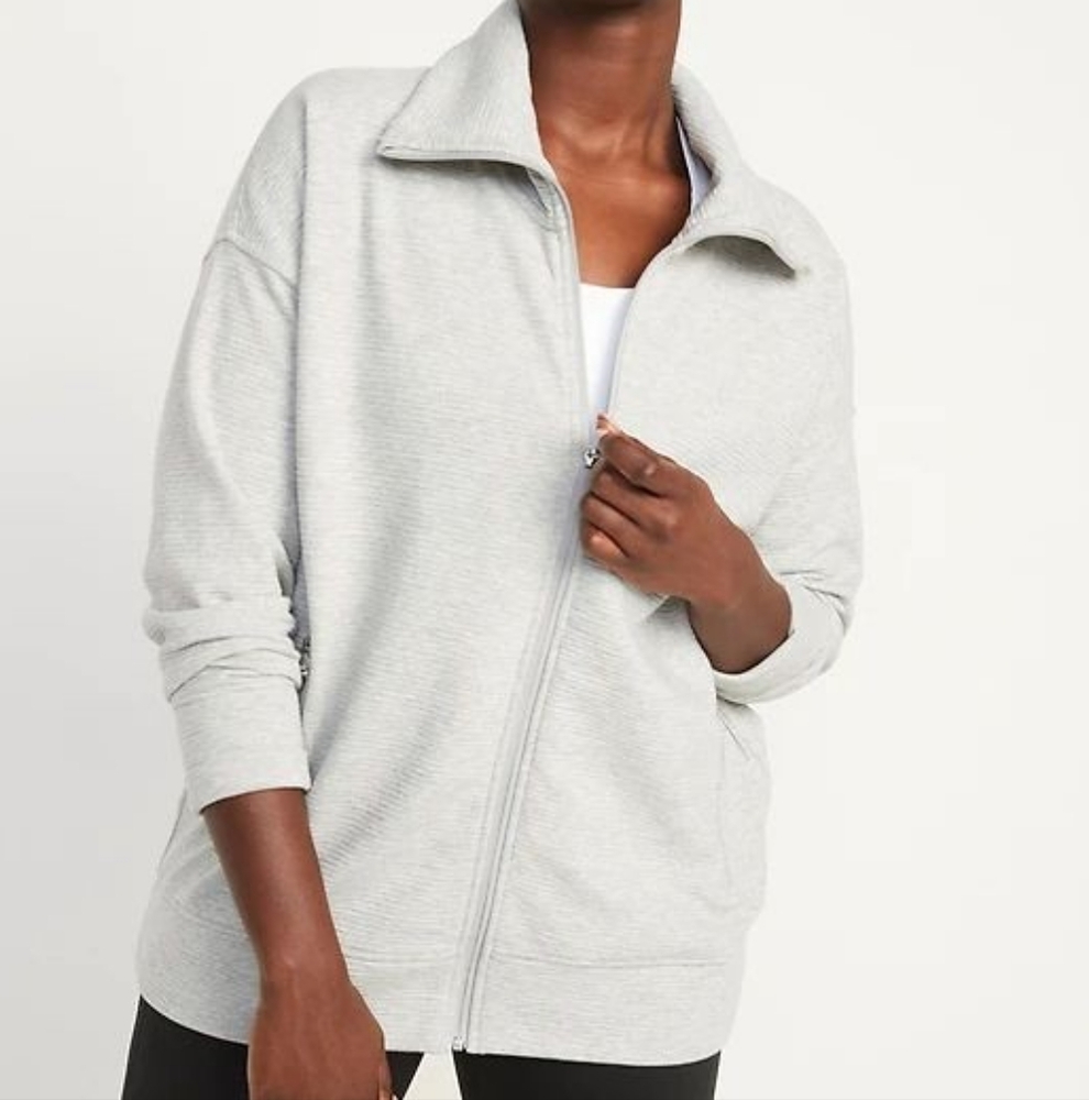 Old Navy | Light Gray Zip-Up Jacket